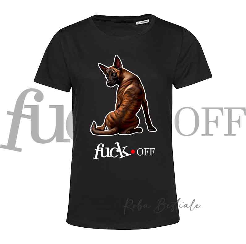 T-Shirt F**K OFF - PASTORE OLANDESE a Pelo Corto - Bianca o Nera - Uomo o Donna - dalla XS alla 5XL