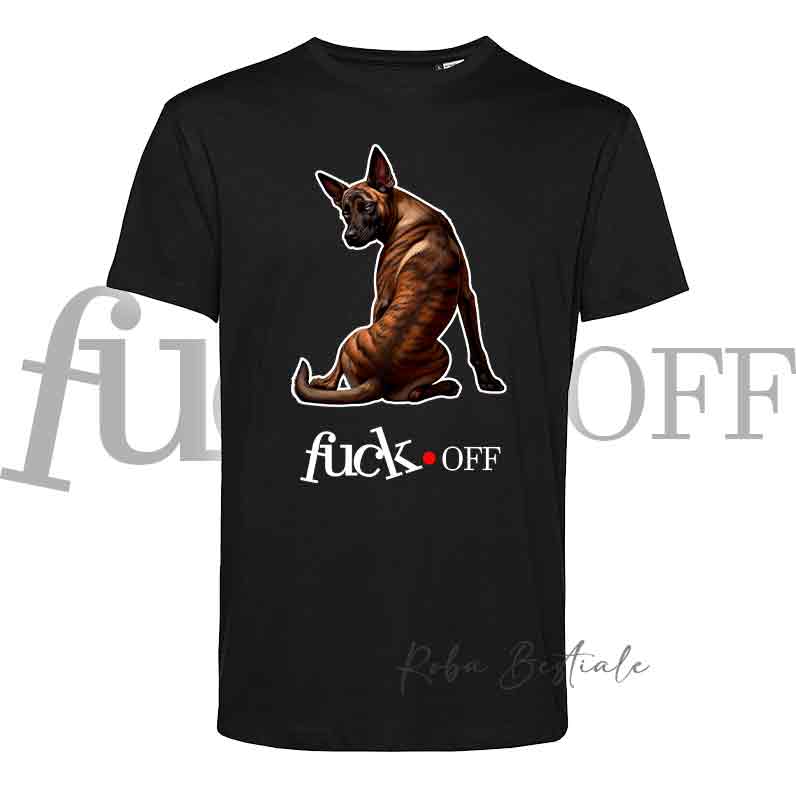 T-Shirt F**K OFF - PASTORE OLANDESE a Pelo Corto - Bianca o Nera - Uomo o Donna - dalla XS alla 5XL