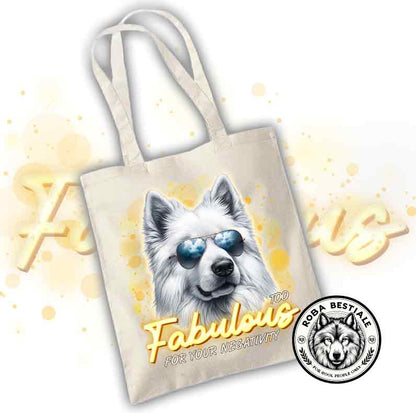 TOO FABULOUS Shopper - WHITE SWISS SHEPHERD