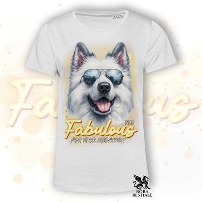 T-shirt TOO FABULOUS - BERGER BLANC SUISSE - Blanche ou Beige, pour Homme ou pour Femme - du XS au 5XL
