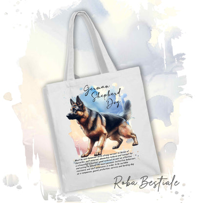 Shopper BEHAVIOR - PASTORE TEDESCO a Pelo Corto - Standard FCI - Diversi colori disponibili, 100% Cotone