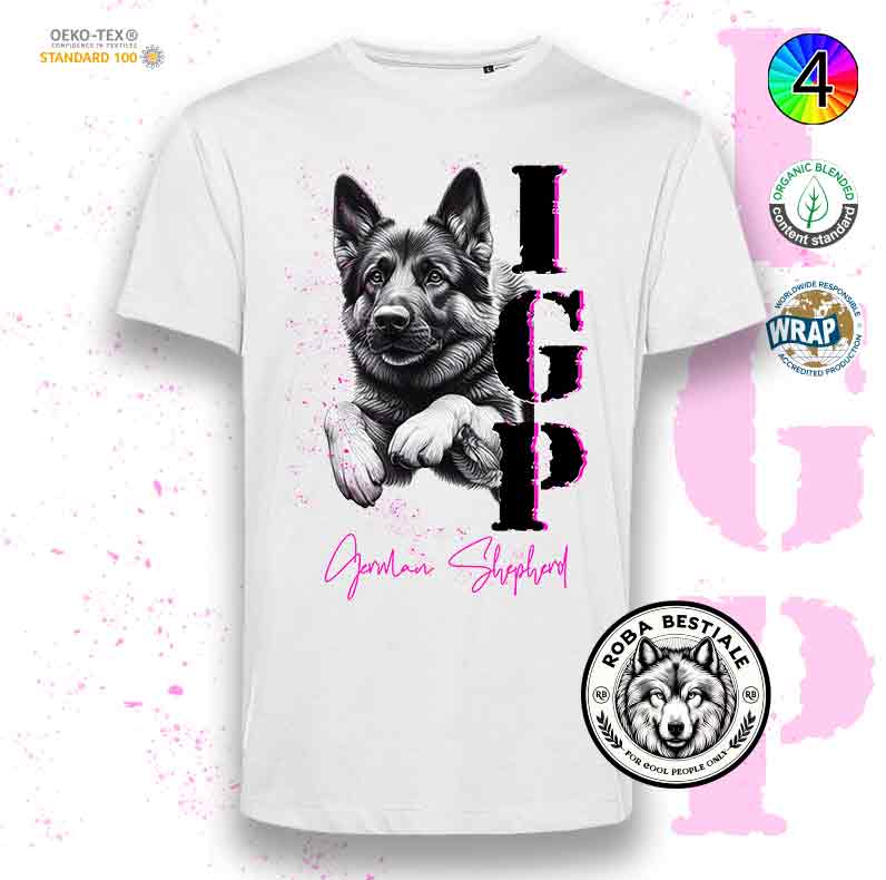 T-Shirt IGP 3 - PASTORE TEDESCO DA LAVORO "GRIGIONE"