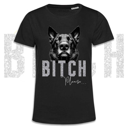 T-shirt BI**H, PLEASE - PASTORE TEDESCO da Lavoro "Grigione" - Bianca, Nera o Beige, da Uomo o da Donna - dalla XS alla 5XL
