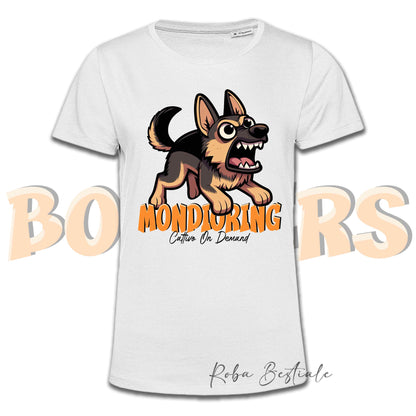 T-Shirt BONKERS - MONDIORING - PASTORE TEDESCO da Lavoro "Grigione" - Uomo o Donna - dalla XS alla 5XL