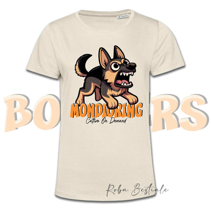 T-Shirt BONKERS - MONDIORING - PASTORE TEDESCO da Lavoro "Grigione" - Uomo o Donna - dalla XS alla 5XL