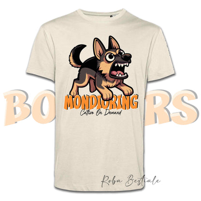 T-Shirt BONKERS - MONDIORING - PASTORE TEDESCO da Lavoro "Grigione" - Uomo o Donna - dalla XS alla 5XL