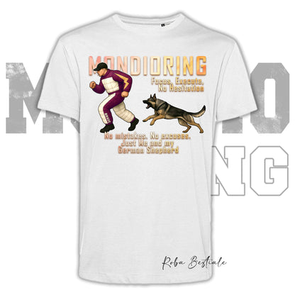 T-Shirt MONDIORING Chase! - PASTORE TEDESCO da Lavoro "Grigione" - In tanti colori - Uomo o Donna - dalla XS alla 5XL