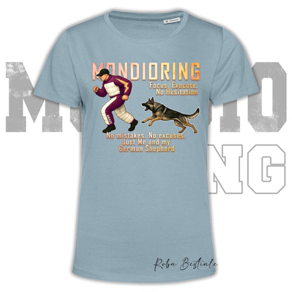 T-Shirt MONDIORING Chase! - PASTORE TEDESCO da Lavoro "Grigione" - In tanti colori - Uomo o Donna - dalla XS alla 5XL