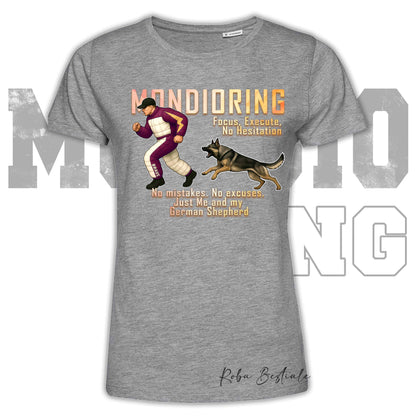 T-Shirt MONDIORING Chase! - PASTORE TEDESCO da Lavoro "Grigione" - In tanti colori - Uomo o Donna - dalla XS alla 5XL