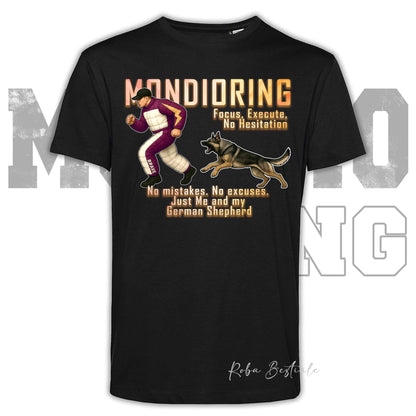 T-Shirt MONDIORING Chase! - PASTORE TEDESCO da Lavoro "Grigione" - In tanti colori - Uomo o Donna - dalla XS alla 5XL