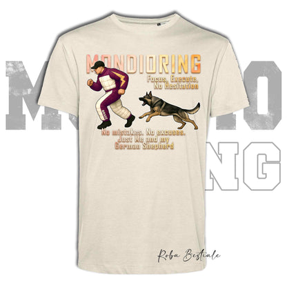 T-Shirt MONDIORING Chase! - PASTORE TEDESCO da Lavoro "Grigione" - In tanti colori - Uomo o Donna - dalla XS alla 5XL