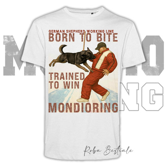 T-Shirt MONDIORING1 - PASTORE TEDESCO da Lavoro "Grigione" - Uomo o Donna - dalla XS alla 5XL