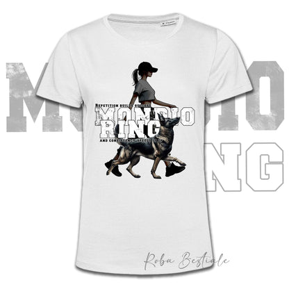 T-Shirt MONDIORING5 - PASTORE TEDESCO "GRIGIONE" + DONNA - Bianca, Uomo o Donna - dalla XS alla 5XL