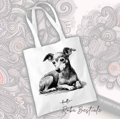 Shopper DOODLE - PICCOLO LEVRIERO ITALIANO