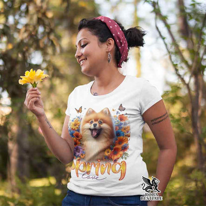 T-Shirt SPRING LOVE - SPITZ NANO Arancio - Bianca o Beige, da Uomo o da Donna - dalla XS alla 5XL