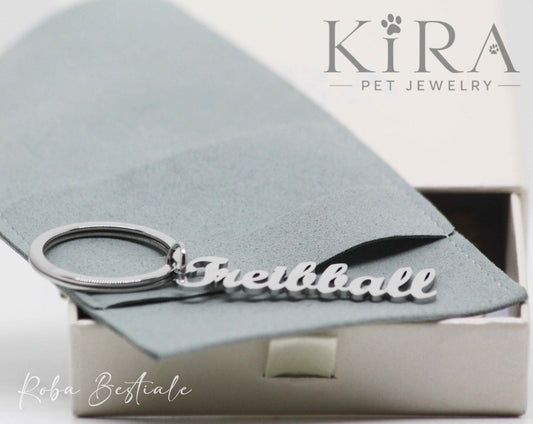 Portachiavi KIRA PET JEWERLY - TREIBBALL - In Acciaio Inox color SILVER