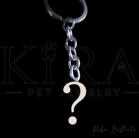 Portachiavi KIRA PET JEWERLY - RAZZA A SCELTA - SU ORDINAZIONE - In Acciaio Inox, con ciondolo