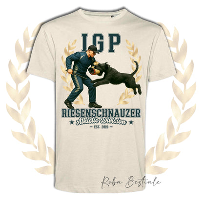 T-Shirt IGP STAR - RIESENSCHNAUZER Nero - Uomo o Donna - dalla XS alla 5XL