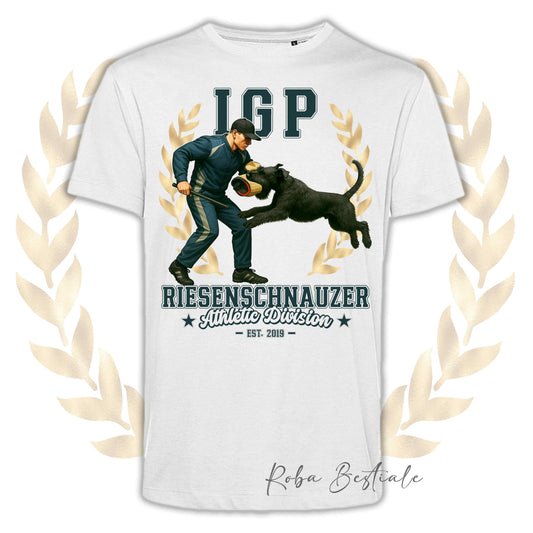 T-Shirt IGP STAR - RIESENSCHNAUZER Nero - Uomo o Donna - dalla XS alla 5XL