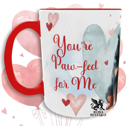 LOVE ME Mug - ROTTWEILER - Ceramic, with Red details - 330 ml