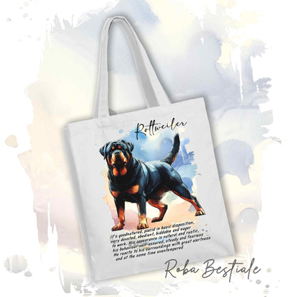 Shopper BEHAVIOR - ROTTWEILER - Standard FCI - Diversi colori disponibili, 100% Cotone