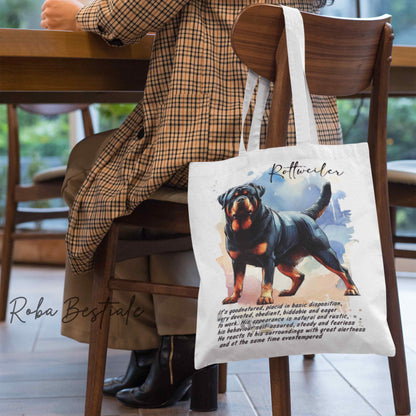 Shopper BEHAVIOR - ROTTWEILER - Standard FCI - Diversi colori disponibili, 100% Cotone