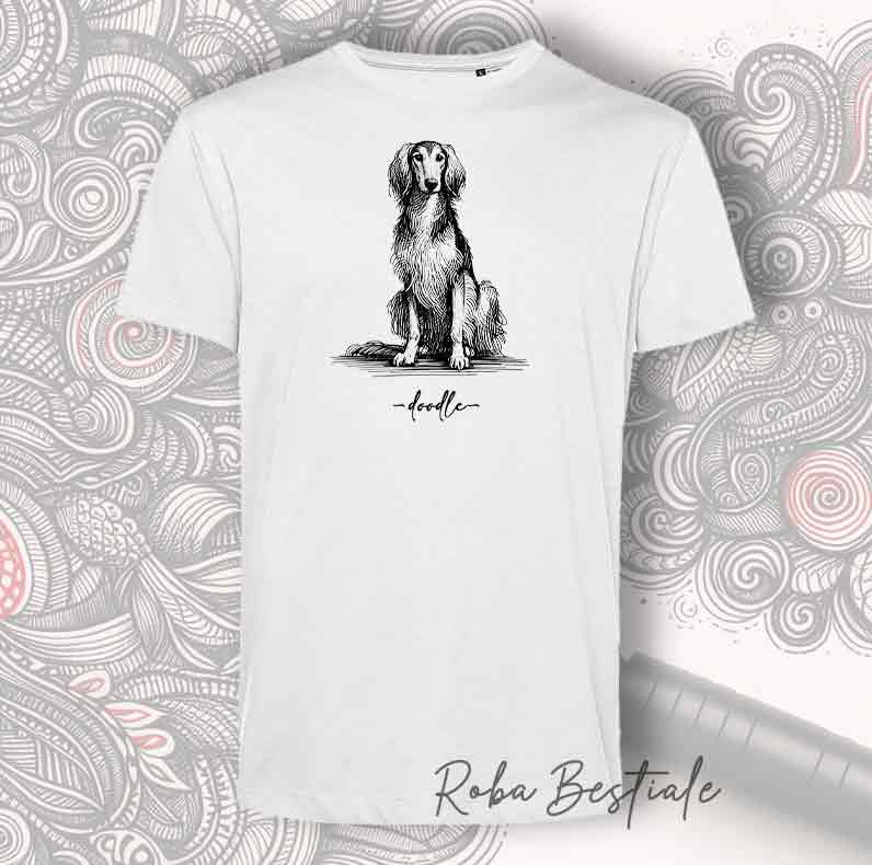T-Shirt DOODLE - SALUKI