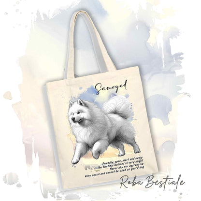 Shopper BEHAVIOR - SAMOIEDO - Standard FCI - Diversi colori disponibili, 100% Cotone