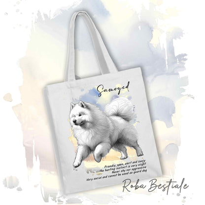 Shopper BEHAVIOR - SAMOIEDO - Standard FCI - Diversi colori disponibili, 100% Cotone