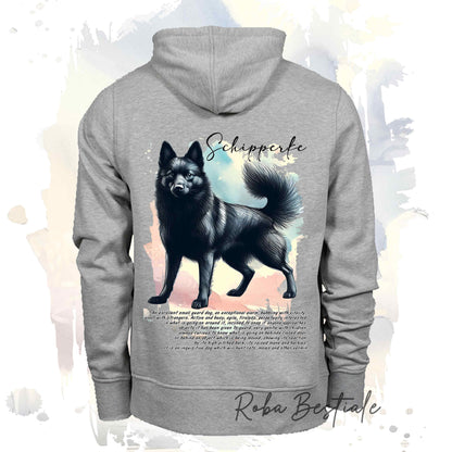 Felpa BEHAVIOR - SCHIPPERKE - Standard FCI - Unisex - Grigia - dalla XS alla 3XL