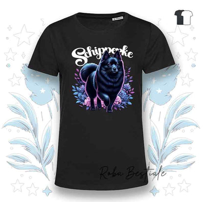 T-Shirt BLOSSOM BEAUTY - SCHIPPERKE - Bianca o Nera - Uomo o Donna - dalla XS alla 5XL