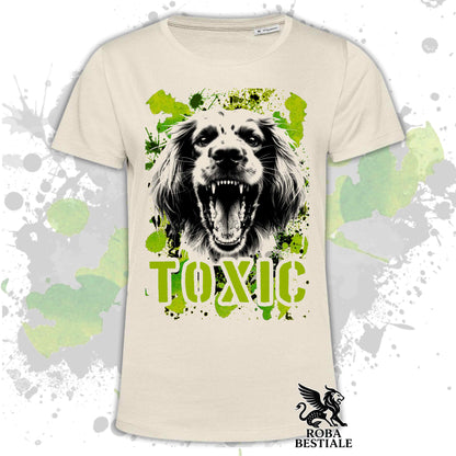 T-Shirt TOXIC - ENGLISH SETTER - White or Beige, Men's or Women's - from XS to 5XL