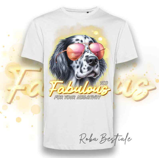 TOO FABULOUS T-Shirt - ENGLISH SETTER Blue Belton