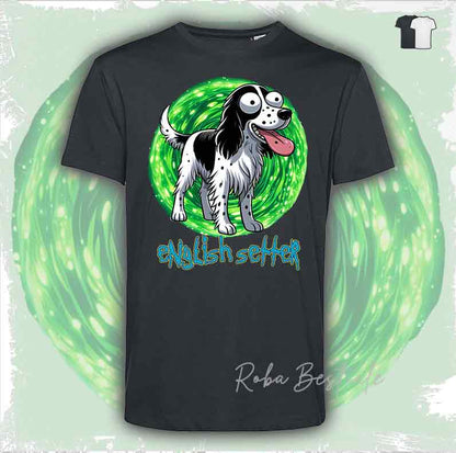 RICK &amp; MORTY T-Shirt - AKITA INU Red