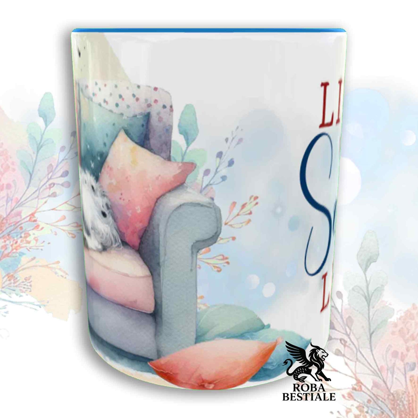 Tazza SOFT LIFE - SETTER INGLESE Blue Belton - In Ceramica, colore a scelta - 330 ml