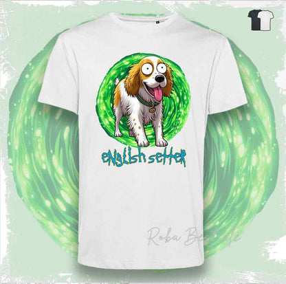 RICK &amp; MORTY T-Shirt - AKITA INU Red