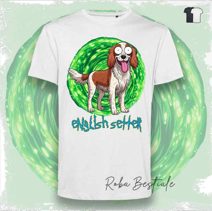 RICK &amp; MORTY T-Shirt - AKITA INU Red