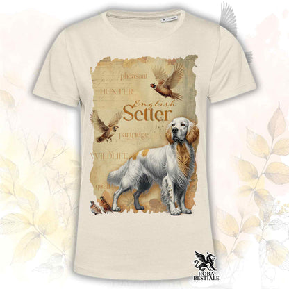 T-Shirt FIELD LEGACY - SETTER INGLESE Orange Belton - Bianca o Beige, da Uomo o da Donna - dalla XS alla 5XL