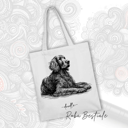 DOODLE Elegance Shopper - IRISH SETTER - Various colors available, 100% Cotton