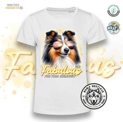 TOO FABULOUS T-Shirt - SHETLAND SHEEPDOG Black Tricolor
