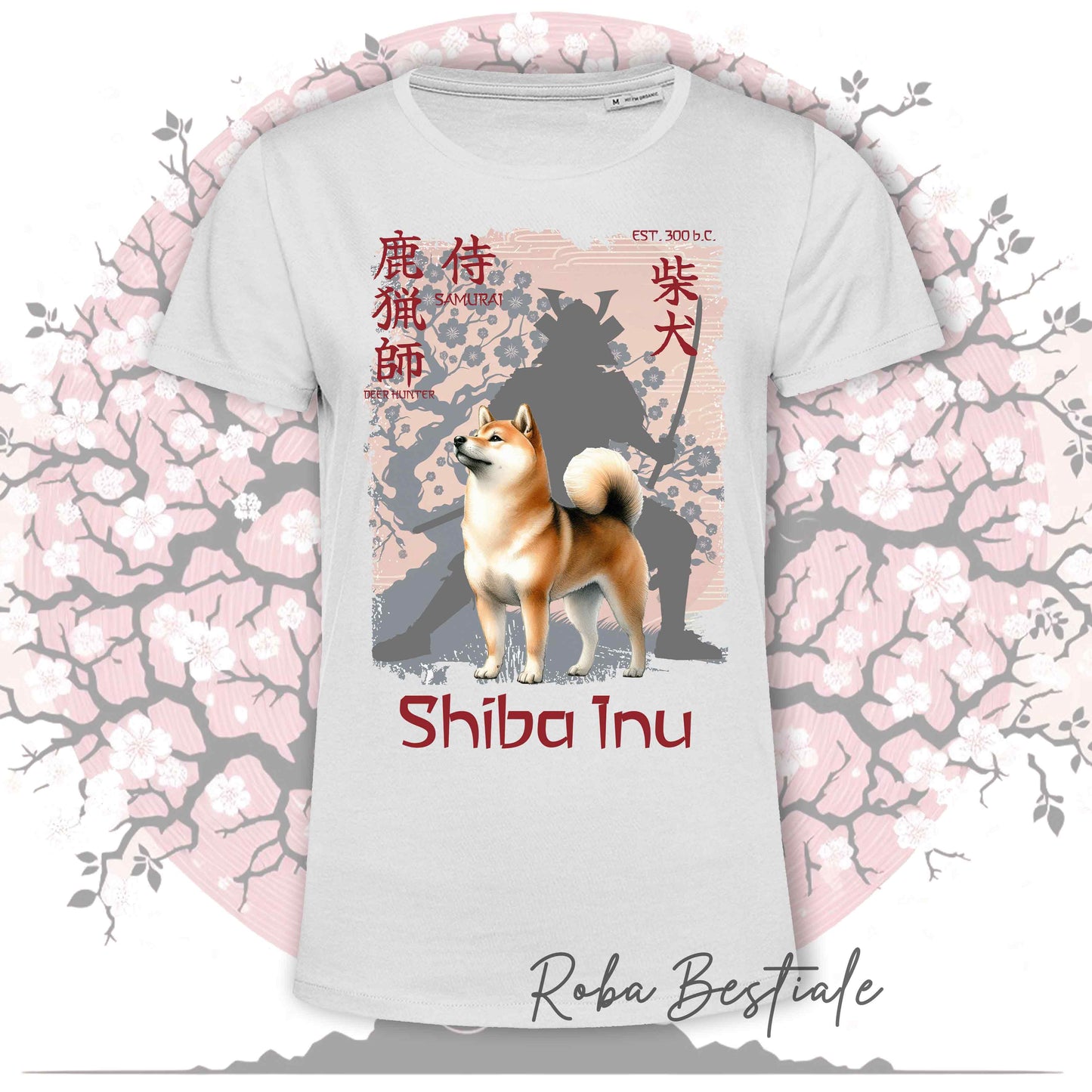 T-Shirt JAPAN STYLE "PRIDE" - SHIBA INU rosso - da DONNA, in tanti colori! Dalla XS alla 3XL