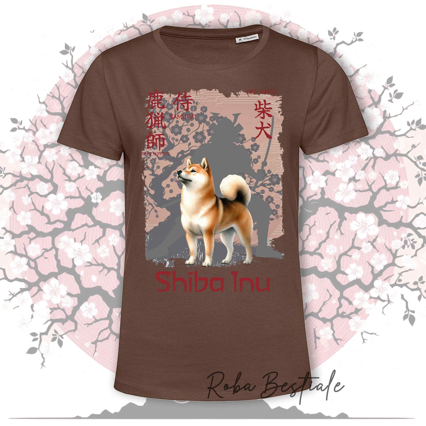T-Shirt JAPAN STYLE "PRIDE" - SHIBA INU rosso - da DONNA, in tanti colori! Dalla XS alla 3XL