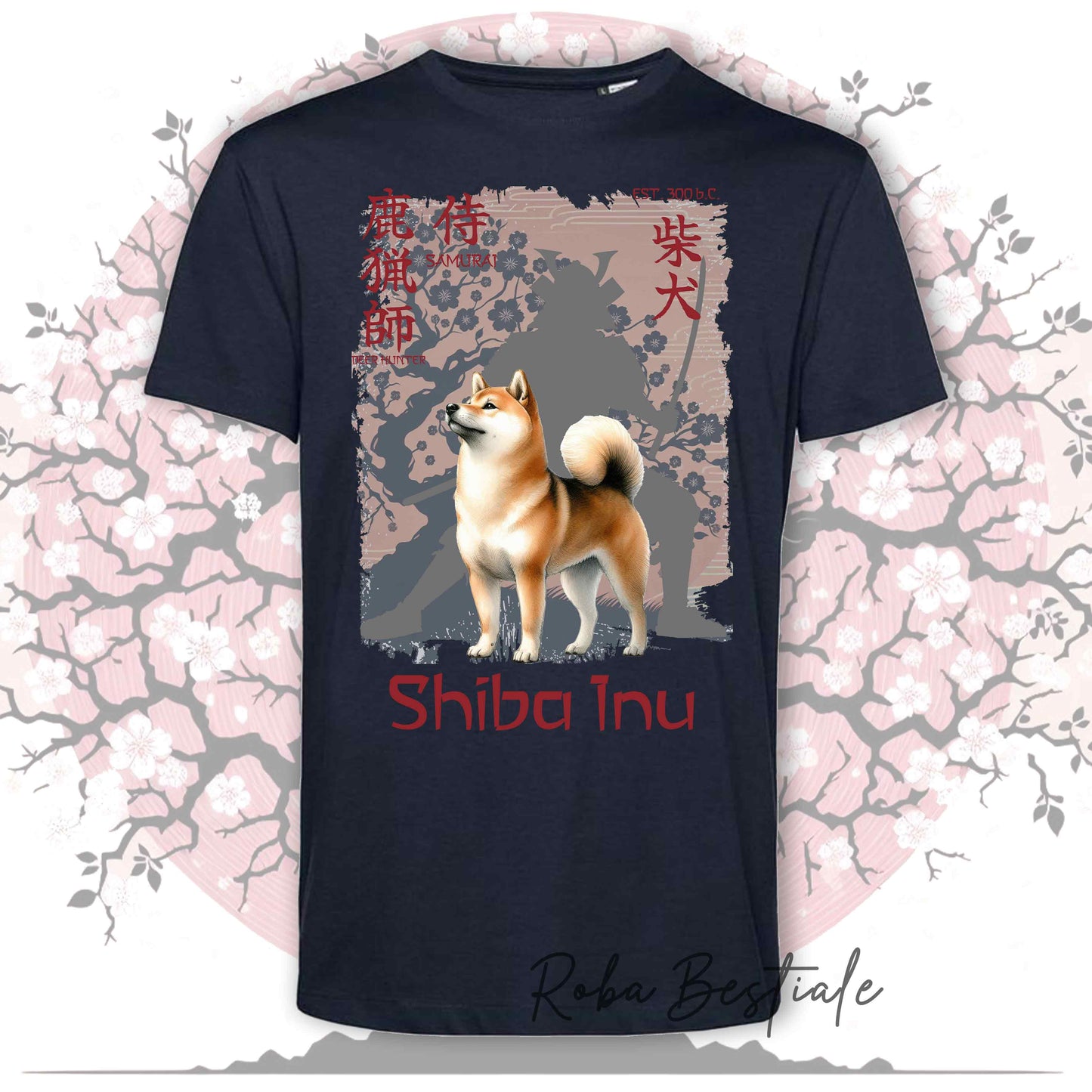 T-Shirt JAPAN STYLE "PRIDE" - SHIBA INU rosso - da UOMO, in tanti colori! Dalla XS alla 5XL