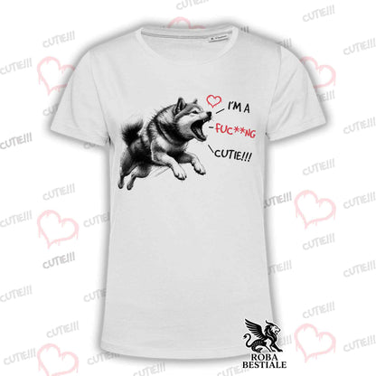 T-Shirt CUTIE - SHIBA INU Rosso - Bianca o Beige, da Uomo o da Donna - dalla XS alla 5XLL