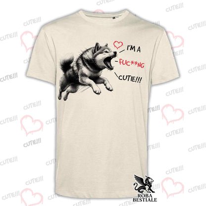 T-Shirt CUTIE - SHIBA INU Rosso - Bianca o Beige, da Uomo o da Donna - dalla XS alla 5XLL