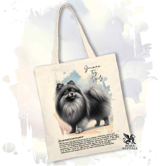 Tote Bag SPITZ TEDESCO NANO "Pomerania" Gririo - Collezione BEHAVIOR