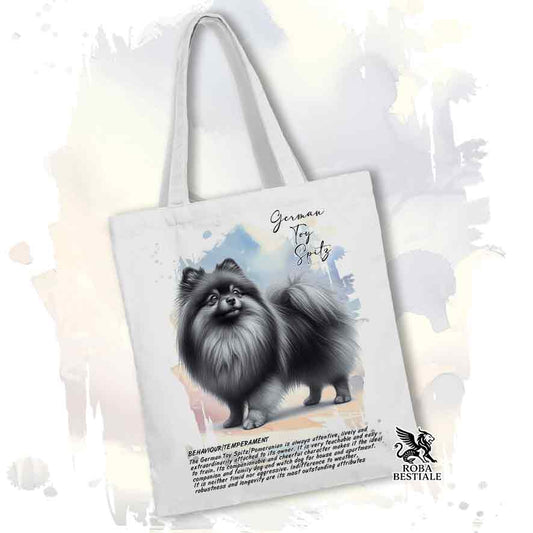 Tote Bag SPITZ TEDESCO NANO "Pomerania" Gririo - Collezione BEHAVIOR