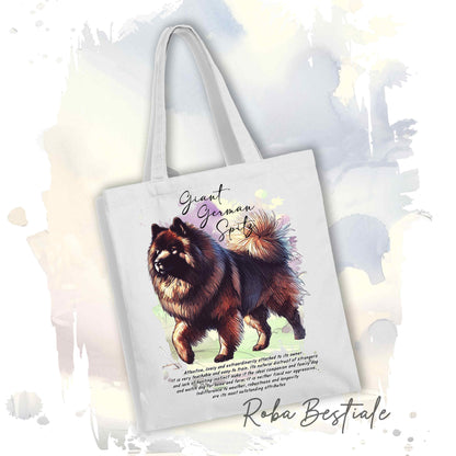 Shopper BEHAVIOR - SPITZ TEDESCO GRANDE Marrone - Standard FCI - Diversi colori disponibili, 100% Cotone