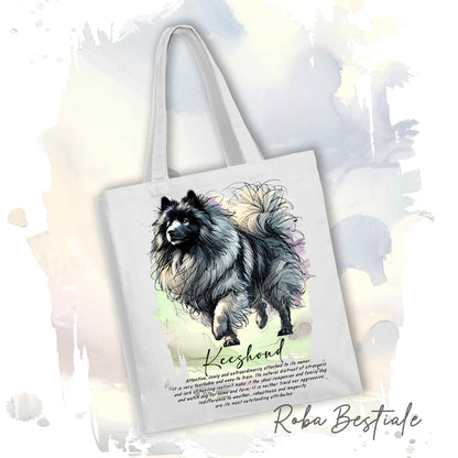 Shopper BEHAVIOR - SPITZ TEDESCO KEESHOND - Standard FCI - Diversi colori disponibili, 100% Cotone