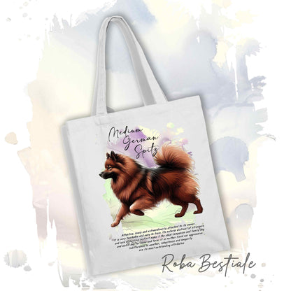 Shopper BEHAVIOR - SPITZ TEDESCO MEDIO Marrone - Standard FCI - Diversi colori disponibili, 100% Cotone